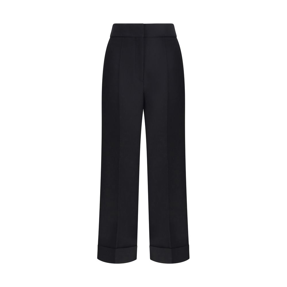 Valentino Black Wool Dress Pants Valentino
