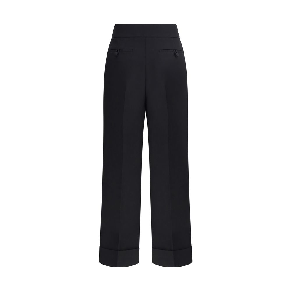 Valentino Black Wool Dress Pants Valentino
