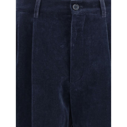 Valentino Blue Cotton Pants Valentino