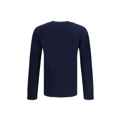Valentino Blue Fleece Wool Sweatshirt Valentino