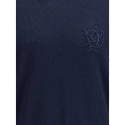 Valentino Blue Fleece Wool Turtleneck Valentino