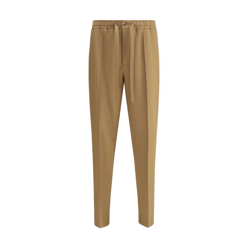 Valentino Brown Polyester Casual Pants Valentino