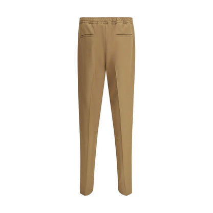Valentino Brown Polyester Casual Pants Valentino