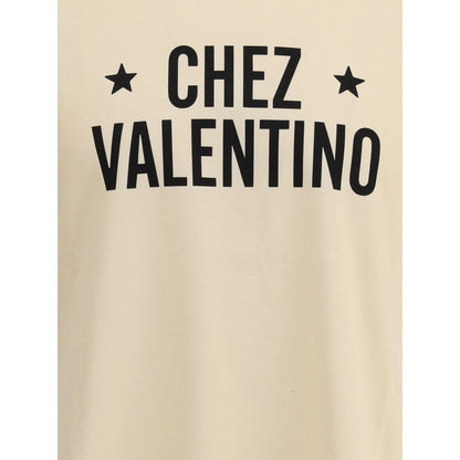 Valentino Cream Cotton T-Shirt Valentino