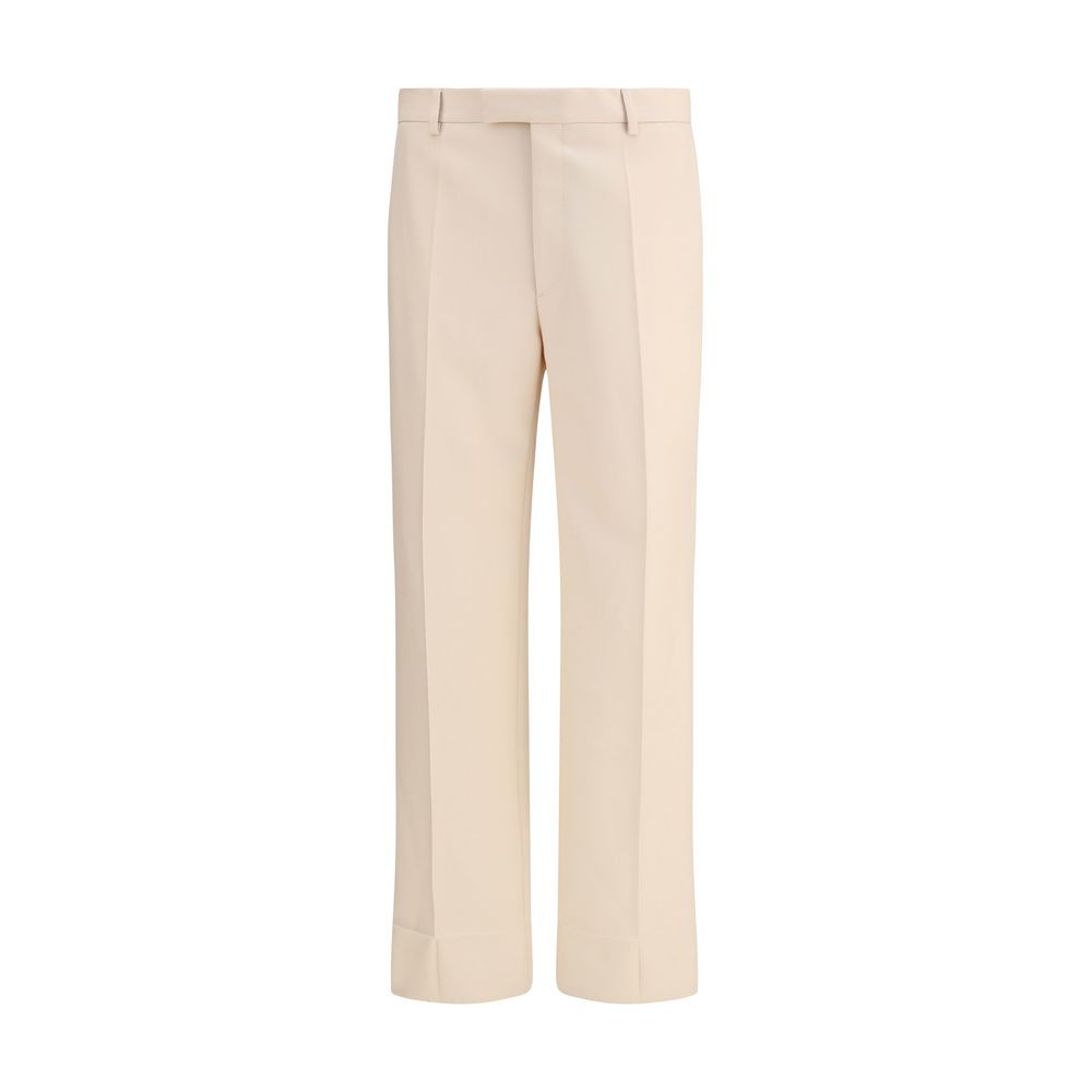 Valentino Cream Fleece Wool Dress Pants Valentino