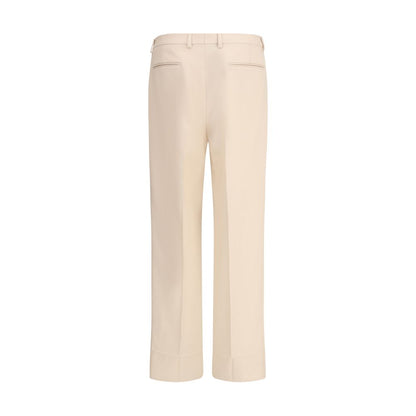 Valentino Cream Fleece Wool Dress Pants Valentino
