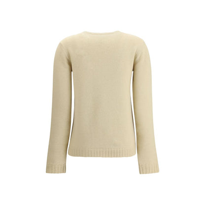 Valentino Cream Fleece Wool Sweatshirt Valentino
