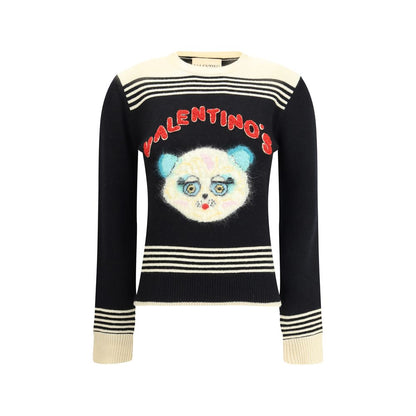 Valentino Multicolor Fleece Wool Sweatshirt Valentino