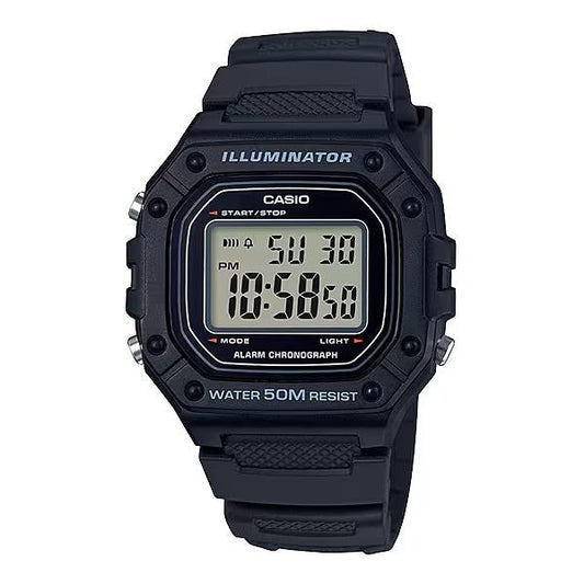 ?CASIO TIMELESS COLLECTION Mod. SPORT ILLUMINATOR WR 50M. ALARM. CHRONOGRAPH - BLACK CASIO COLLECTION & VINTAGE