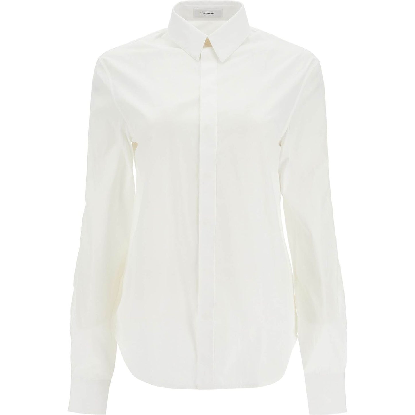 Wardrobe.Nyc flared cotton shirt for women Topwear Wardrobe.Nyc