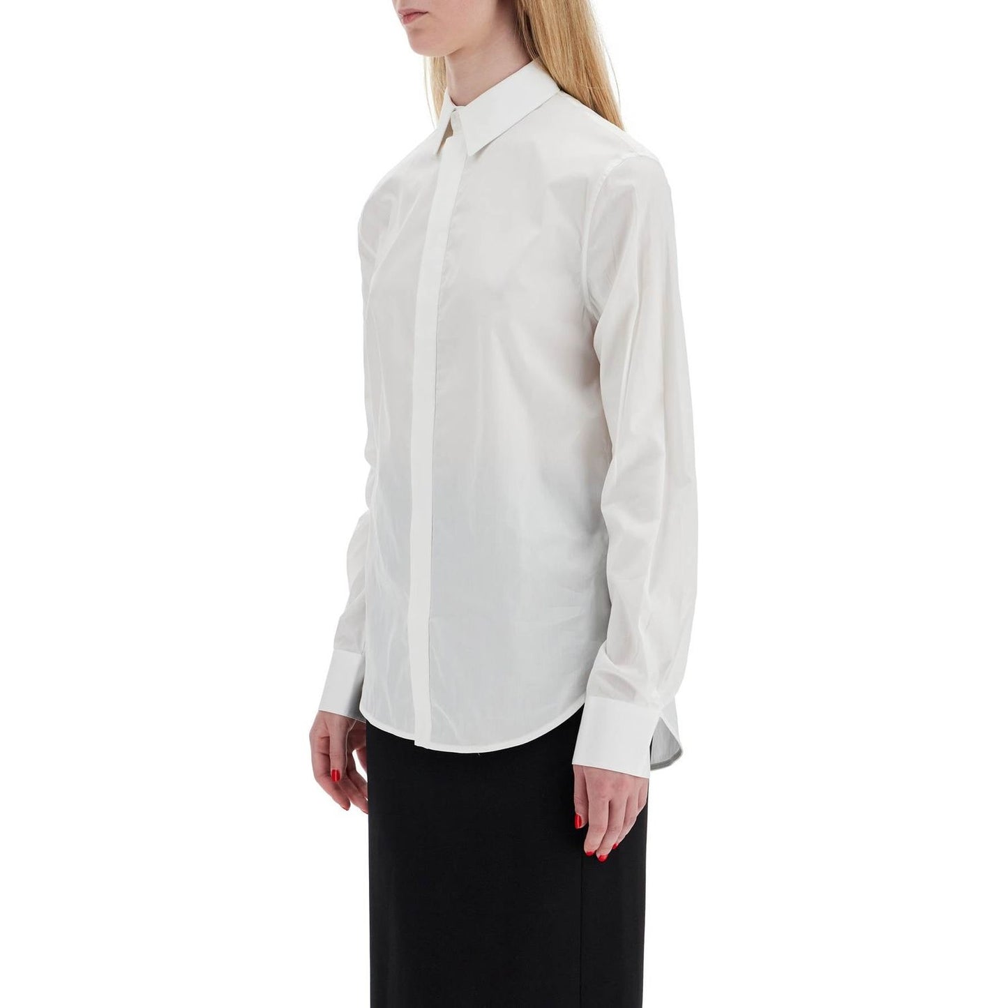 Wardrobe.Nyc flared cotton shirt for women Topwear Wardrobe.Nyc