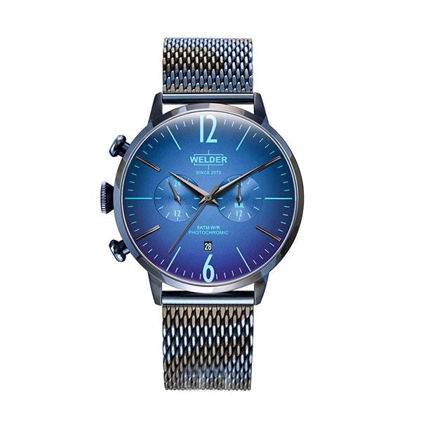 WELDER WATCHES Mod. WWRC1015, blue dial, mesh strap