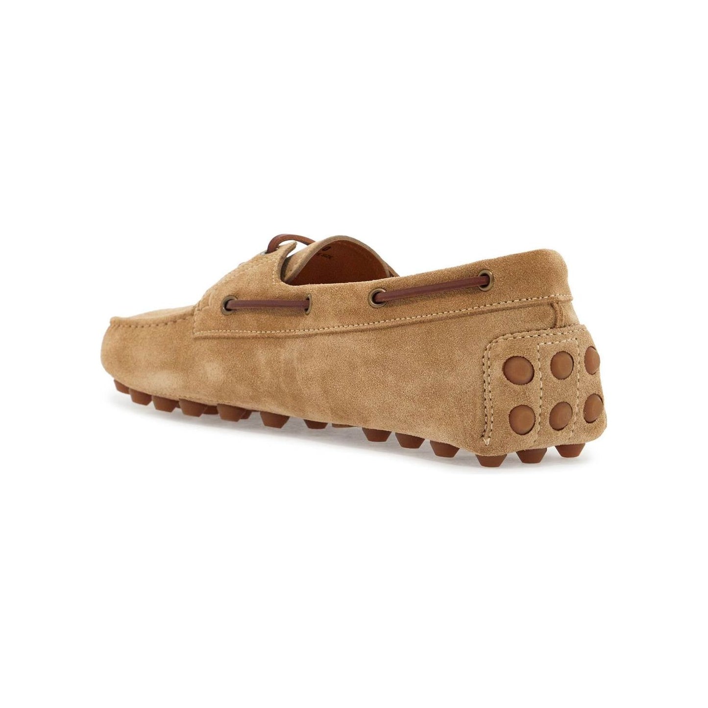 Tod'S suede biscuit leather loafers with rubber sole Moccasins Tod'S Rosy Brown