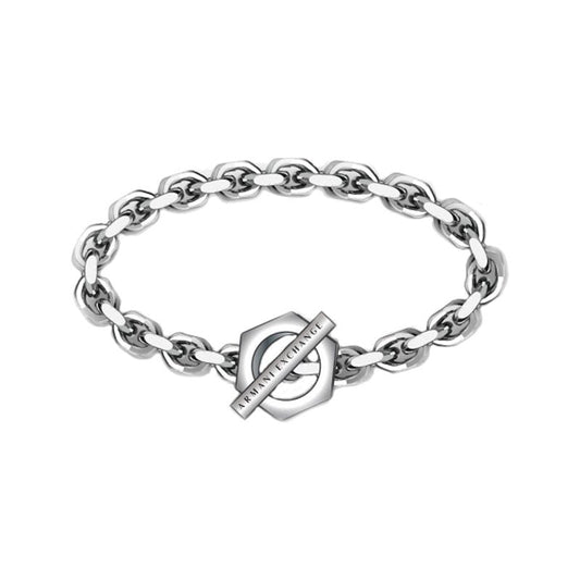A|X ARMANI EXCHANGE JEWELS Mod. CLASSIC DESIGNER FASHION JEWELLERY ARMANI EXCHANGE JEWELS Light Gray