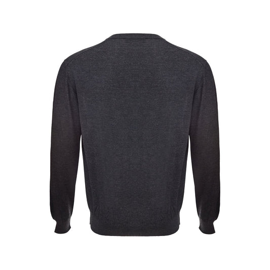 Dolce & Gabbana | Dark Grey V-Neck Cashmere Sweater | McRichard Designer Brands
