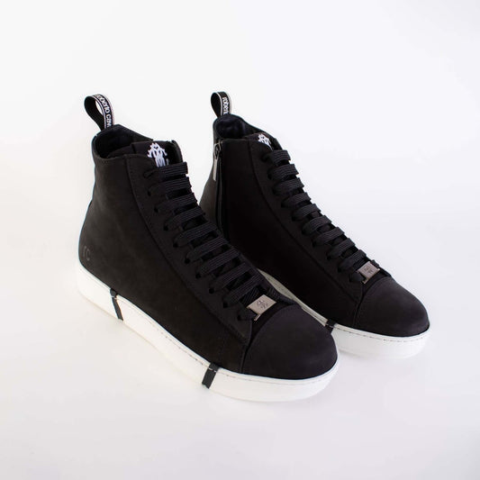 Roberto Cavalli | Embossed Hi-Top Sneakers | McRichard Designer Brands