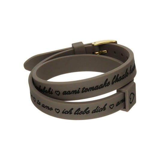 Il MEZZOMETRO Mod. I LOVE YOU GOLD - Bracciale in silicone/silicone bracelet Bracelet IL MEZZOMETRO