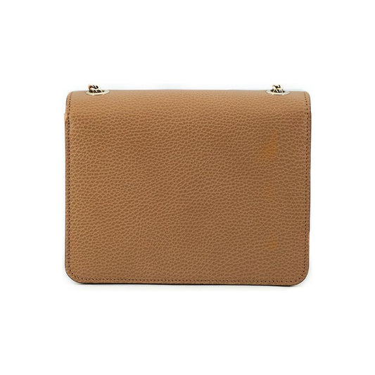 Gucci | Beige Calf Leather Dollar Shoulder Bag  | McRichard Designer Brands