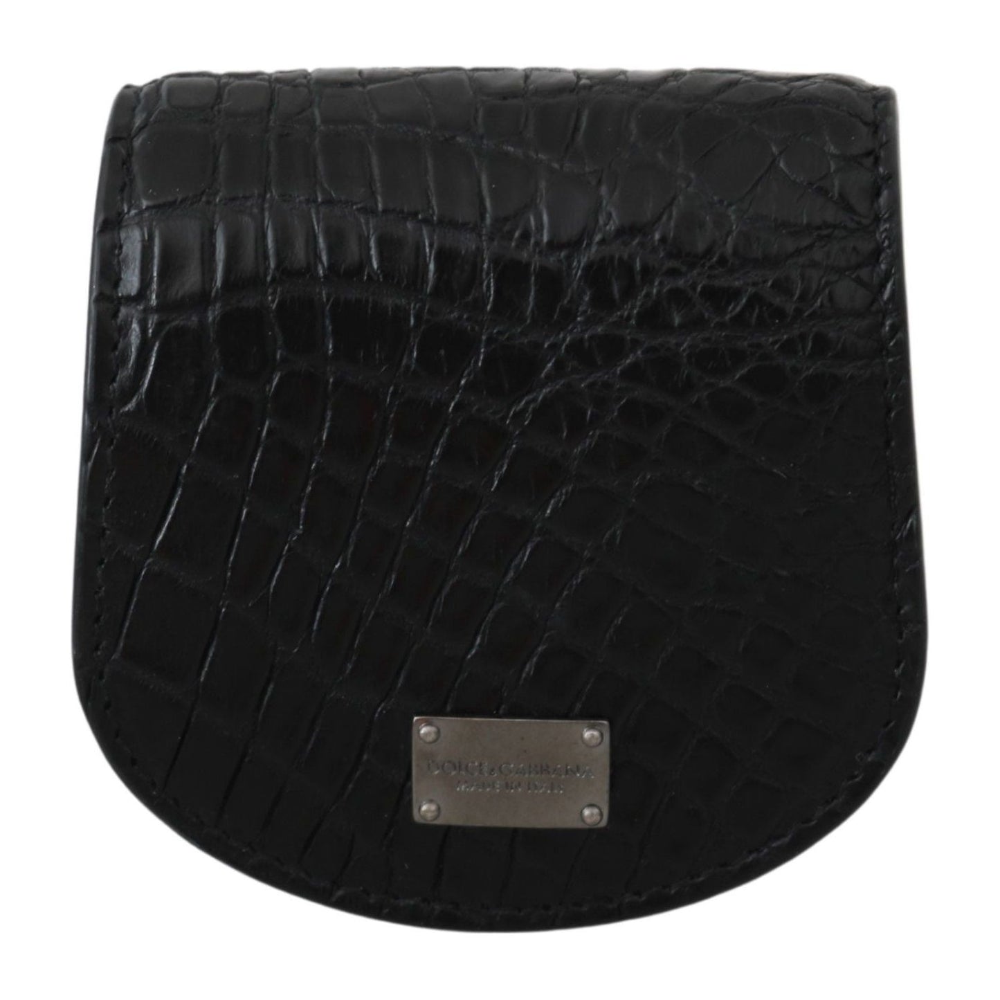 Condom Case Sleek Black Leather Coin Case Wallet Dolce & Gabbana