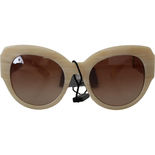 Dolce & Gabbana | Beige Acetate Full Rim Brown Lense DG4294 Sunglasses  | McRichard Designer Brands