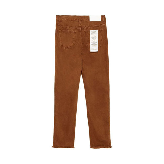 Hinnominate | Brown Cotton Jeans & Pant | McRichard Designer Brands
