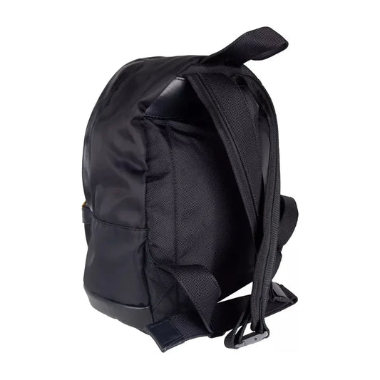 Palm Angels | Black Nylon E Leather Backpack | McRichard Designer Brands