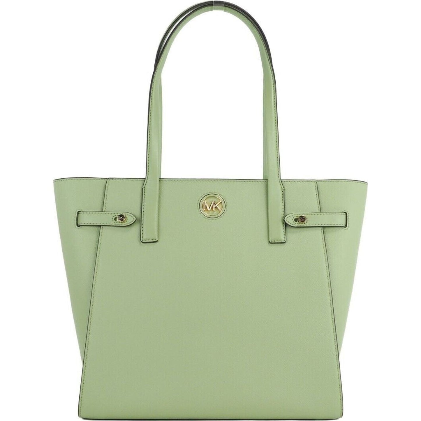 Michael Kors | Carmen Large Light Sage Saffiano Leather North South Tote Handbag - McRichard Designer Brands