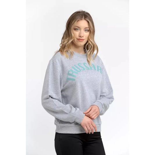 Trussardi | Gray Cotton Sweater | McRichard Designer Brands