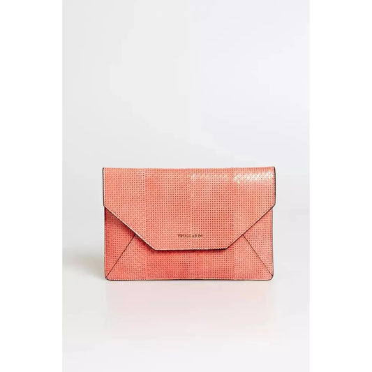 Trussardi | Pink Leather Clutch Bag | McRichard Designer Brands