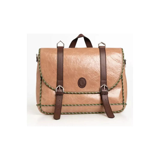 Trussardi | Beige Leather Briefcase | McRichard Designer Brands